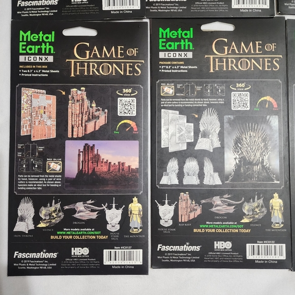 NEW Metal Earth ICONX Kits DROGON ST SIGIL SILENCE IRON THRONE RED KEEP MOUNTAIN - Picture 6 of 9